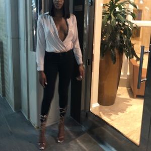 SATIN FASHIONNOVA BODYSUIT